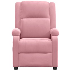 Fauteuil inclinable électrique Rose Velours 