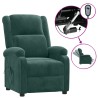 Fauteuil inclinable électrique vert foncé velours 