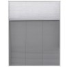 Moustiquaire plissée pour fenêtre et store Aluminium 80 x 100cm  