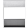 Moustiquaire plissée pour fenêtre et store Aluminium 80 x 100cm  