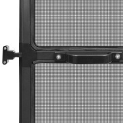 Moustiquaire à charnière pour portes Anthracite 100x215 cm 