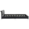 Cadre de lit Noir Similicuir 160 x 200 cm 