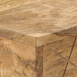 Bureau avec tiroirs Bois solide de manguier 110x50x76 cm 