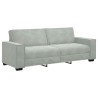 Canapé à 3 places Gris clair 180 cm Velours 