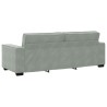 Canapé à 3 places Gris clair 180 cm Velours 