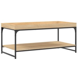 Table basse chêne sonoma 100x49x45 cm bois d'ingénierie 