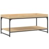 Table basse chêne sonoma 100x49x45 cm bois d'ingénierie 