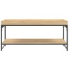 Table basse chêne sonoma 100x49x45 cm bois d'ingénierie 