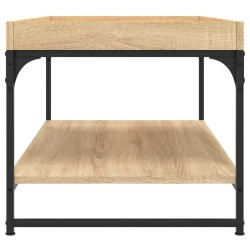 Table basse chêne sonoma 100x49x45 cm bois d'ingénierie 