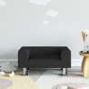 Canapé pour enfants noir 50x40x26,5 cm velours 
