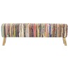 Banc 160 cm Multicolore Tissu chindi  