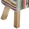 Banc 160 cm Multicolore Tissu chindi  