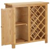 Casier à bouteilles 11 bouteilles 80x32x80cm Bois de chêne 