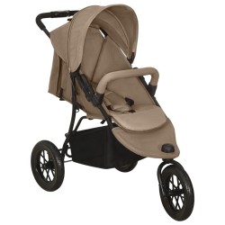 Poussette pour bébé Taupe Acier 
