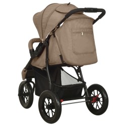 Poussette pour bébé Taupe Acier 