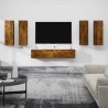 Ensemble de meubles TV 6 pcs Chêne fumé Bois d'ingénierie 
