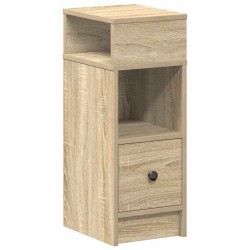 Table de chevet avec tiroir chêne sonoma 25x31x66 cm 