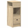 Table de chevet avec tiroir chêne sonoma 25x31x66 cm 
