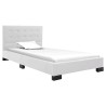 Cadre de lit Blanc Similicuir 120 x 200 cm 