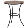 Ensemble de bistro 3 pcs mosaïque Carreau céramique Orange/Gris  