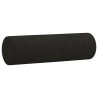 Canapé 2 places avec oreillers décoratifs noir 120 cm tissu 