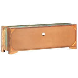 Meuble TV 119x30x41 cm bois de récupération massif 