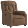 Fauteuil inclinable Marron Tissu 