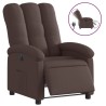 Fauteuil inclinable électrique Marron foncé Tissu 
