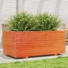 Jardinière cire marron 110x60x49,5 cm bois de pin massif 
