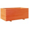 Jardinière cire marron 110x60x49,5 cm bois de pin massif 