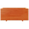 Jardinière cire marron 110x60x49,5 cm bois de pin massif 