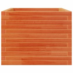 Jardinière cire marron 110x60x49,5 cm bois de pin massif 