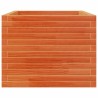 Jardinière cire marron 110x60x49,5 cm bois de pin massif 