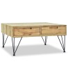 Table basse 80x80x40 cm Teck massif 