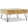 Table basse 80x80x40 cm Teck massif 