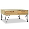 Table basse 80x80x40 cm Teck massif 