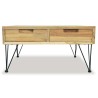 Table basse 80x80x40 cm Teck massif 