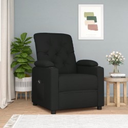Fauteuil inclinable électrique Noir Tissu 