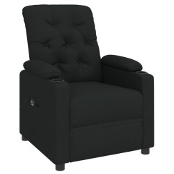 Fauteuil inclinable électrique Noir Tissu 