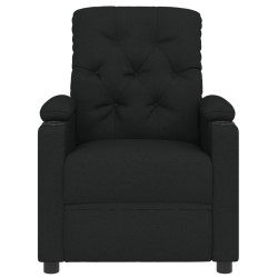 Fauteuil inclinable électrique Noir Tissu 