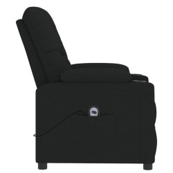 Fauteuil inclinable électrique Noir Tissu 