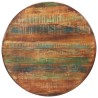 Table à dîner Ø110x78 cm Bois de récupération massif et acier 