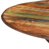 Table à dîner Ø110x78 cm Bois de récupération massif et acier 
