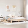 Cadre de lit sans matelas 180x200 cm bois massif de pin 