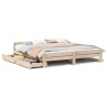 Cadre de lit sans matelas 180x200 cm bois massif de pin 