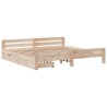 Cadre de lit sans matelas 180x200 cm bois massif de pin 