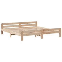 Cadre de lit sans matelas 180x200 cm bois massif de pin 