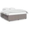 Cadre de lit sans matelas taupe 180x200 cm tissu 
