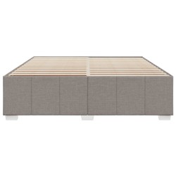 Cadre de lit sans matelas taupe 180x200 cm tissu 