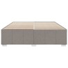 Cadre de lit sans matelas taupe 180x200 cm tissu 